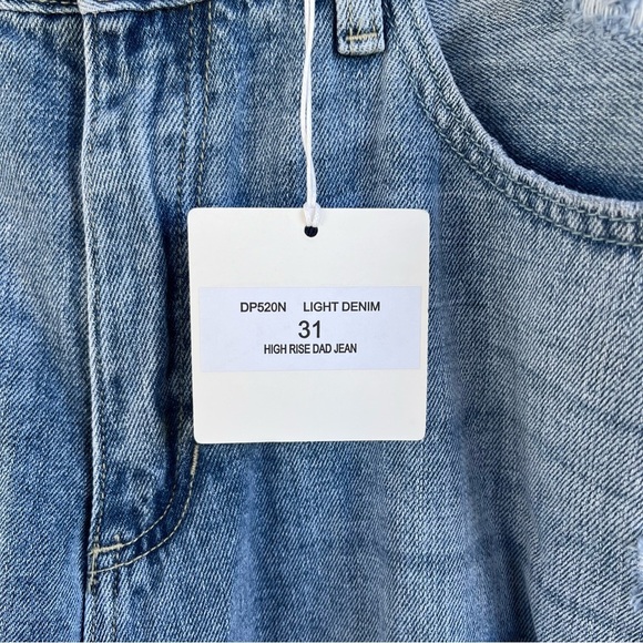 Just Black Denim High Rise Dad Jeans - Picture 6 of 10